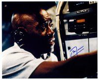 3a315 DON CHEADLE signed color 8x10 REPRO still '01 close up wearing headset from Traffic!