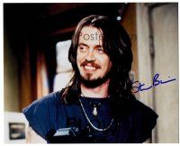 3a345 STEVE BUSCEMI signed color 8x10 REPRO still '00s smiling c/u with long hair from Airheads!
