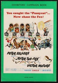 3a209 AFTER THE FOX English pressbook '66 Vittorio De Sica, Peter Sellers, Frank Frazetta art!