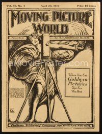 3a096 MOVING PICTURE WORLD exhibitor magazine April 26, 1919 Harold Lloyd, boxer James J. Corbett!