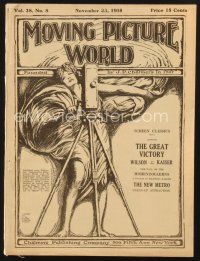 3a093 MOVING PICTURE WORLD exhibitor magazine November 23, 1918 Enrico Caruso, Geezer of Berlin!