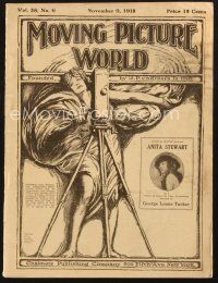 3a091 MOVING PICTURE WORLD exhibitor magazine November 9, 1918 first versoin of Little Women!