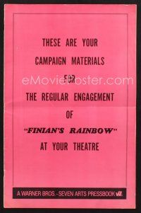 3a248 FINIAN'S RAINBOW pressbook '68 Fred Astaire, Petula Clark, directed by Francis Ford Coppola!