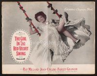 3a266 GIRL IN THE RED VELVET SWING pressbook '55 Joan Collins as Evelyn Nesbitt Thaw!
