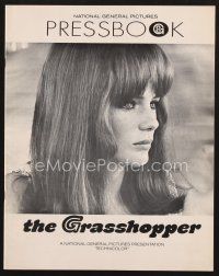 3a269 GRASSHOPPER pressbook '70 romantic image of Jacqueline Bisset making love in the shower!