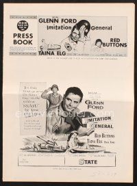 3a284 IMITATION GENERAL pressbook '58 soldiers Glenn Ford & Red Buttons + sexy Taina Elg!