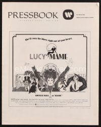 3a298 MAME pressbook '74 Lucille Ball, from Broadway musical, cool Bob Peak artwork!
