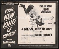 3a300 NEW KIND OF LOVE pressbook '63 Paul Newman loves Joanne Woodward, great romantic image!
