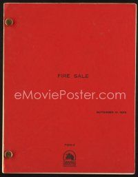 3a158 FIRE SALE final draft script September 10, 1976, screenplay by Robert Klane