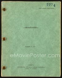 3a159 FLAME OF ARABY first draft continuity script October 19, 1950, working title Wildfire!
