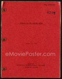 3a162 FRANCIS IN THE HAUNTED HOUSE revised final draft script Jan 18, 1956, by Margolis & Raynor!