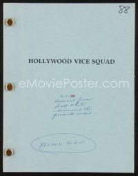 3a167 HOLLYWOOD VICE SQUAD script July 26, 1985, screenplay by James J. Docherty!