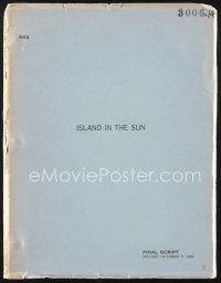 3a169 ISLAND IN THE SUN final revised draft script October 5, 1956, screenplay by Alfred Hayes!