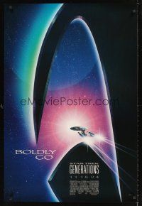 3a075 LOT OF 5 UNFOLDED STAR TREK GENERATIONS ONE-SHEETS '94 boldly go where no man has gone!