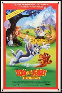 3a064 LOT OF 48 UNFOLDED TOM AND JERRY: THE MOVIE ONE-SHEETS '92 famous cartoon cat & mouse!