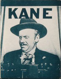 3a417 CITIZEN KANE Danish program R50s some called Orson Welles a hero, others called him a heel!