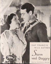 3a436 STORM AT DAYBREAK Danish program '33 different images of sexy Kay Francis & Nils Asther!