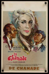 3b399 LA CHAMADE Belgian '68 Ray art of sexy Catherine Deneuve, directed by Francoise Sagan!