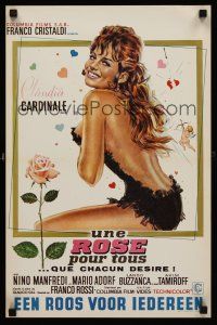 3b416 ROSE FOR EVERYONE Belgian '67 Una Rosa per tutti, wonderful art of sexy Claudia Cardinale!