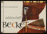 3b218 BECKET Czech 11x16 '64 Richard Burton in the title role, Peter O'Toole, Svoboda art!