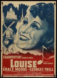 3b605 LOUISE Danish '40 Abel Gance directed, art of pretty Grace Moore!