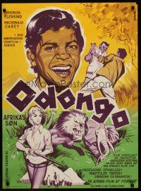 3b617 ODONGO Danish '56 Rhonda Fleming in an African adventure sweeping from Kenya to Congo!