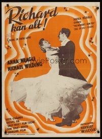 3b644 SPRING IN PARK LANE Danish '49 cool romantic image of Anna Neagle & Michael Wilding dancing!