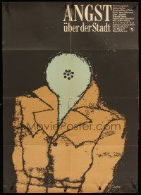 3b167 NIGHT CALLER East German 23x32 '76 Verneuil's Peur sur la ville, cool different Ernst art!