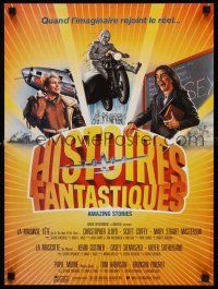 3b734 AMAZING STORIES French 15x21 '87 Spielberg, Christopher Lloyd, Kevin Costner, Pinchot!