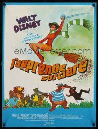3b737 BEDKNOBS & BROOMSTICKS French 15x21 '72 Walt Disney, Angela Lansbury, great cartoon art!