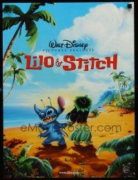 3b787 LILO & STITCH French 15x21 '02 Disney Hawaiian sci-fi fantasy cartoon!