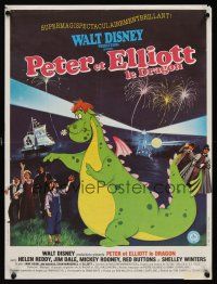 3b799 PETE'S DRAGON French 15x21 '77 Walt Disney, Helen Reddy, great different image!