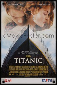 3b819 TITANIC French 15x21 '97 Leonardo DiCaprio, Kate Winslet, directed by James Cameron!