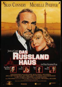 3b360 RUSSIA HOUSE German '91 great close-up of Sean Connery & Michelle Pfeiffer!
