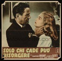 3b032 DEAD RECKONING Italian 13x18 pbusta '47 Humphrey Bogart w/super sexy Lizabeth Scott!