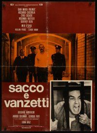 3b007 SACCO & VANZETTI Italian lrg pbusta '71 Giuliano Montaldo's anarchist bio, Gian Maria Volonte