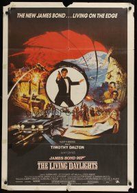 3b137 LIVING DAYLIGHTS Lebanese '87 Timothy Dalton as James Bond & sexy Maryam d'Abo with gun!