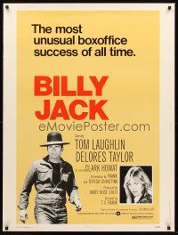 3c598 BILLY JACK 30x40 R73 Tom Laughlin, Delores Taylor, most unusual boxoffice success ever!