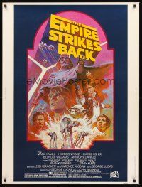 3c611 EMPIRE STRIKES BACK 30x40 R82 George Lucas sci-fi classic, cool artwork by Tom Jung!