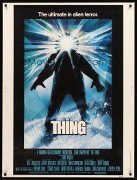 3c651 THING 30x40 '82 John Carpenter, cool sci-fi horror art, the ultimate in alien terror!