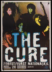 3c228 CURE CONCERT full-color style Belgian concert poster '80s great image of the band!