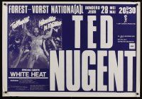 3c231 TED NUGENT: INTENSITIES IN 10 CITIES Belgian concert poster '80s rock 'n' roll!