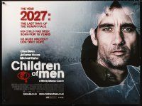 3c022 CHILDREN OF MEN DS British quad '06 Clive Owen, Julianne Moore, Michael Caine