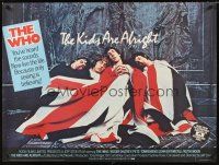 3c075 KIDS ARE ALRIGHT British quad '79 Roger Daltrey, Peter Townshend, The Who, rock & roll!