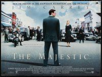 3c085 MAJESTIC British quad '01 great different image of Jim Carrey, directed by Frank Darabont!