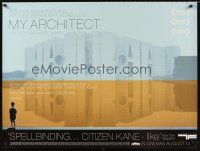 3c096 MY ARCHITECT advance British quad '03 biography of architect Louis Kahn!