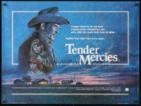 3c136 TENDER MERCIES British quad '83 Bruce Beresford, great art of Best Actor Robert Duvall!