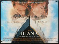 3c143 TITANIC DS British quad '97 Leonardo DiCaprio, Kate Winslet, directed by James Cameron!