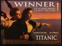 3c144 TITANIC DS awards British quad '97 DiCaprio, Kate Winslet, directed by James Cameron!