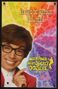 3c175 AUSTIN POWERS: THE SPY WHO SHAGGED ME Canadian mini poster '99 Mike Myers in title role!